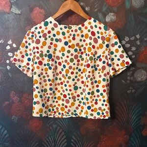 Colorful Polka Dot Women's Top HANDMADE